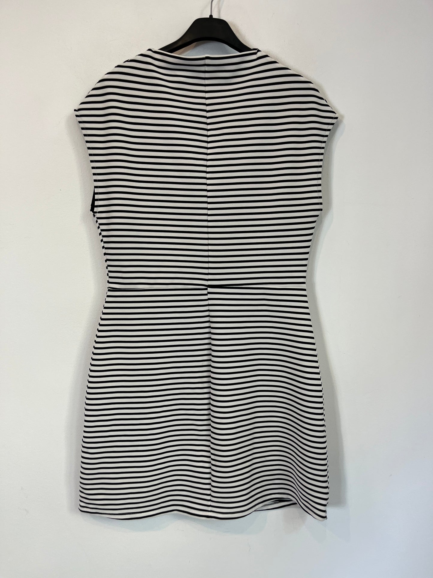 ZARA. Vestido rayas azul y blanco T.s