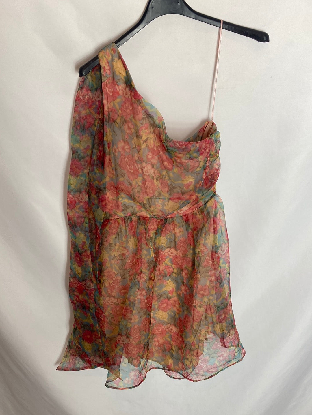 ZARA. Short asymmetrical tulle dress Ts