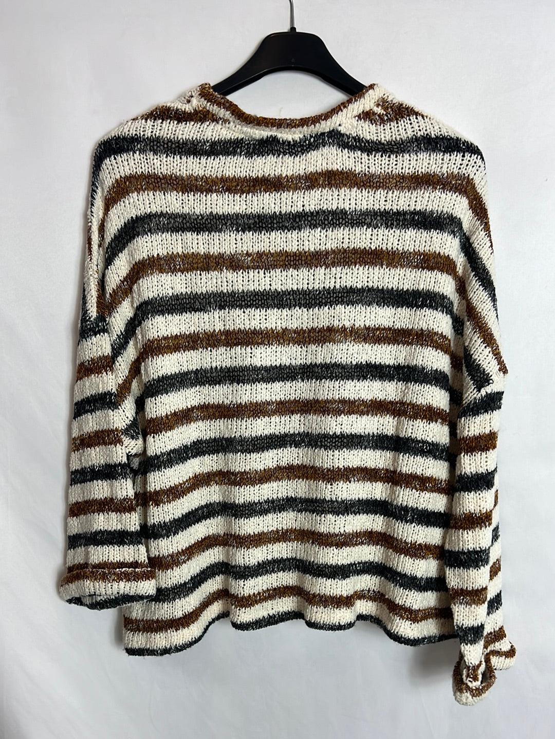 PULL&BEAR. Jersey fino rayas. T M