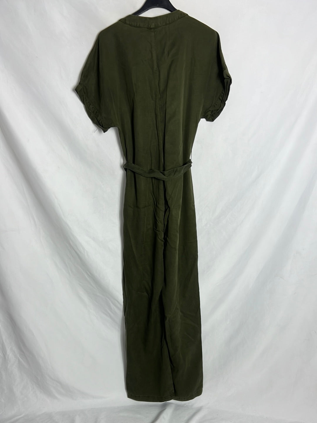 MANGO. Green wide-legged jumpsuit. TS