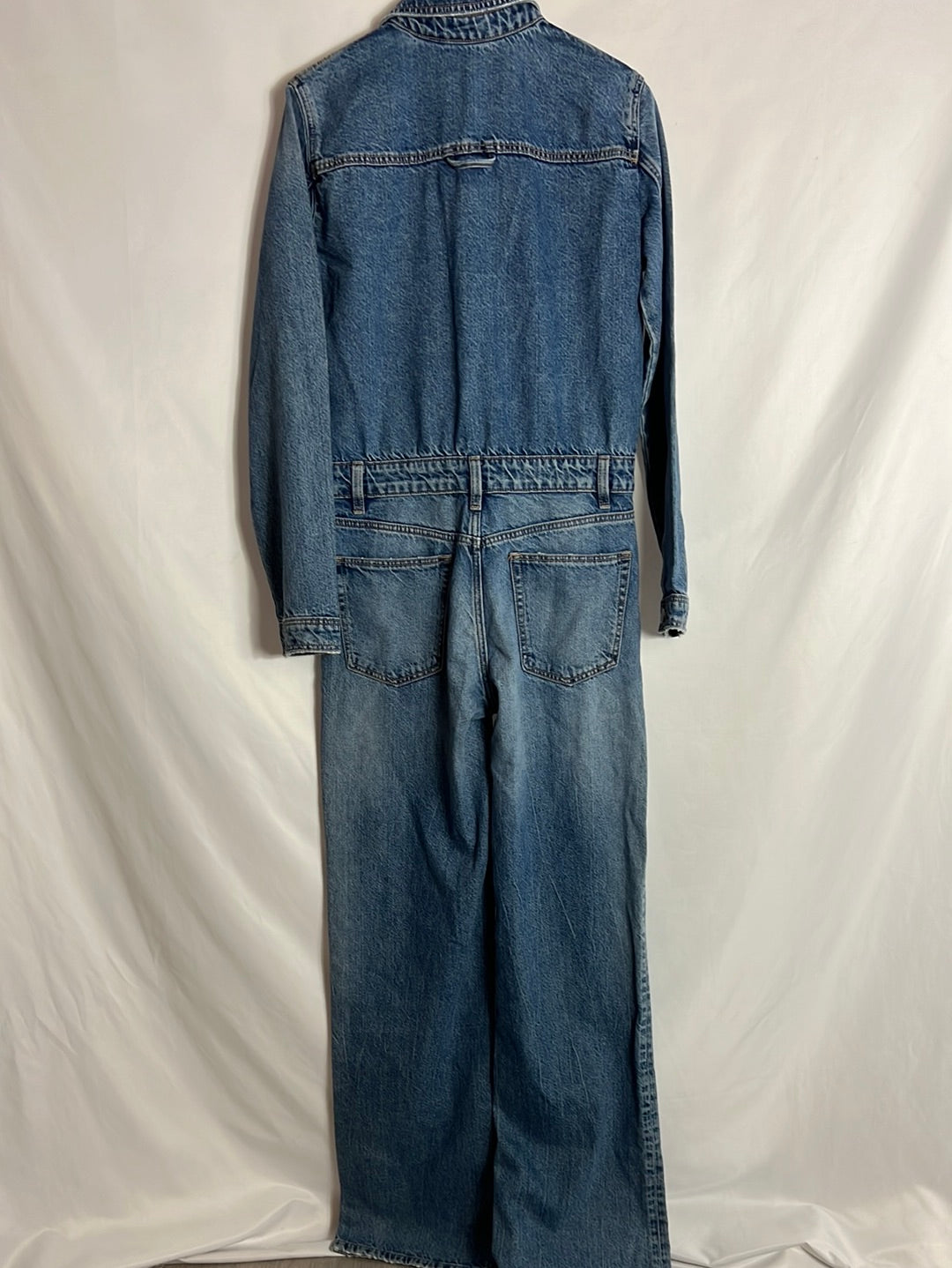 ZARA. Peto vaquero manga larga. T S