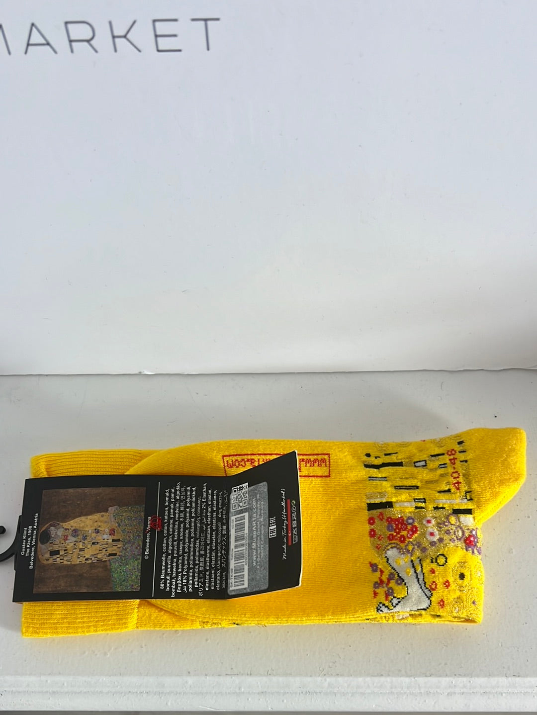 ART SOX. Calcetines amarillos dibujos. T40-46