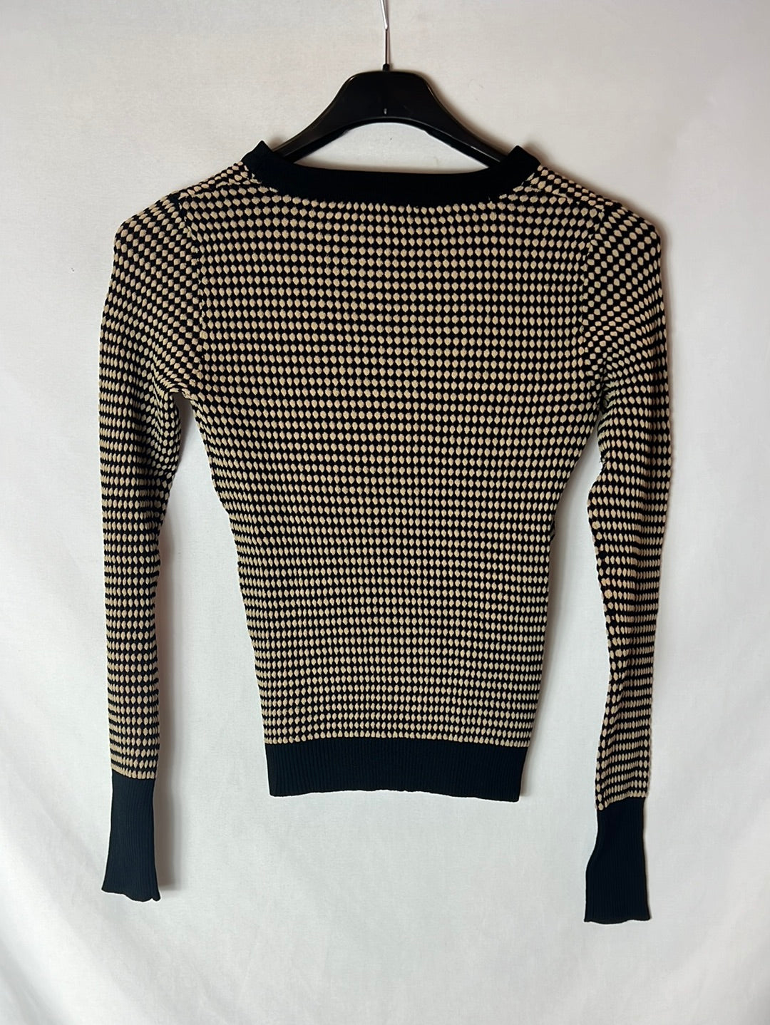 ZARA. Jersey textura tricolor. T S