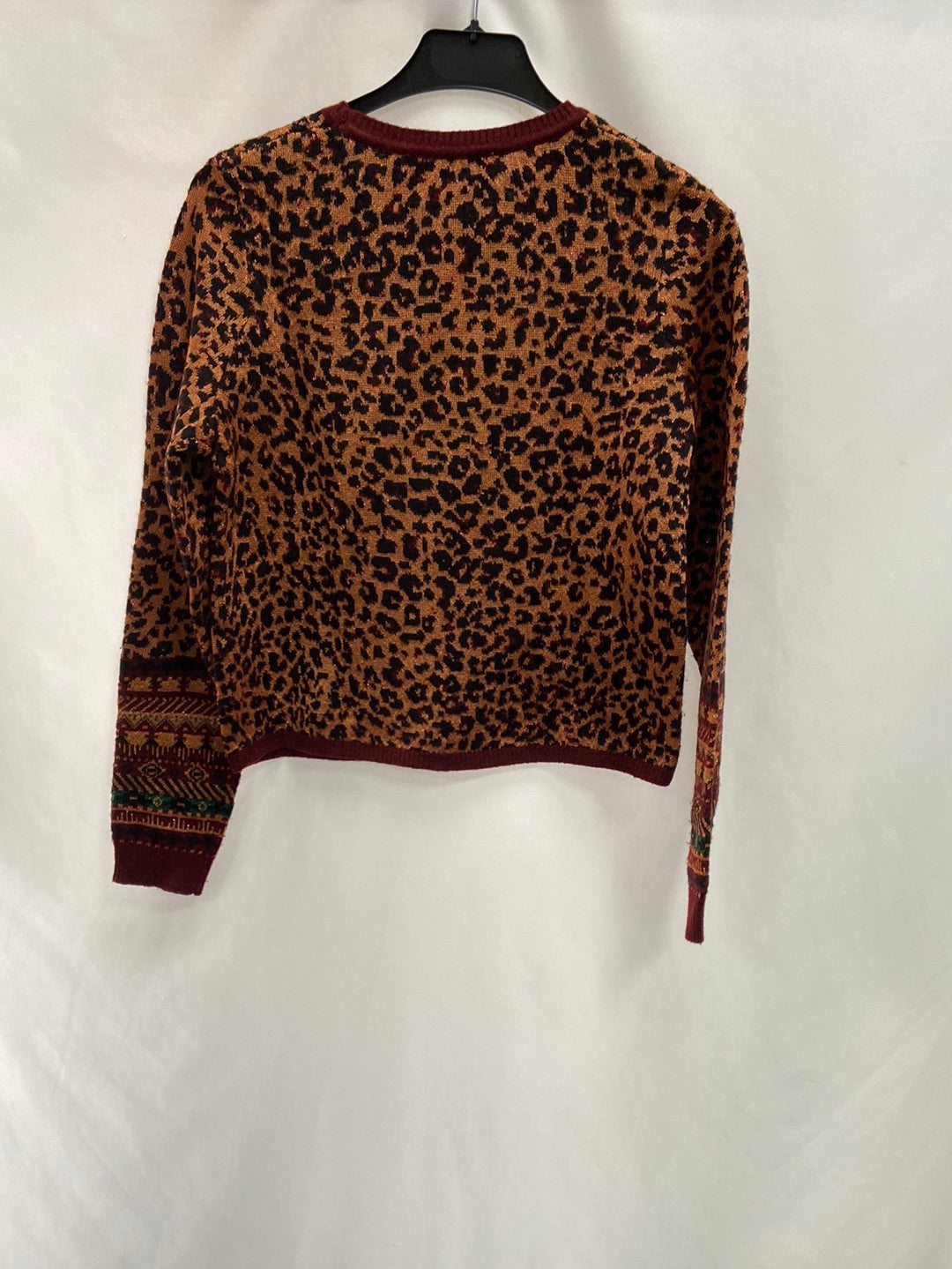 ZARA.Jersey punto animal print T.S