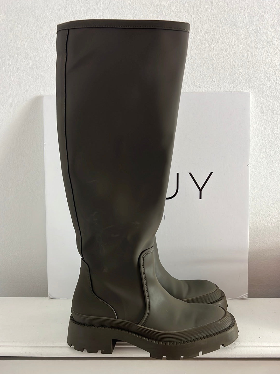 Botas altas verdes T 37 (tara) – Hibuy market