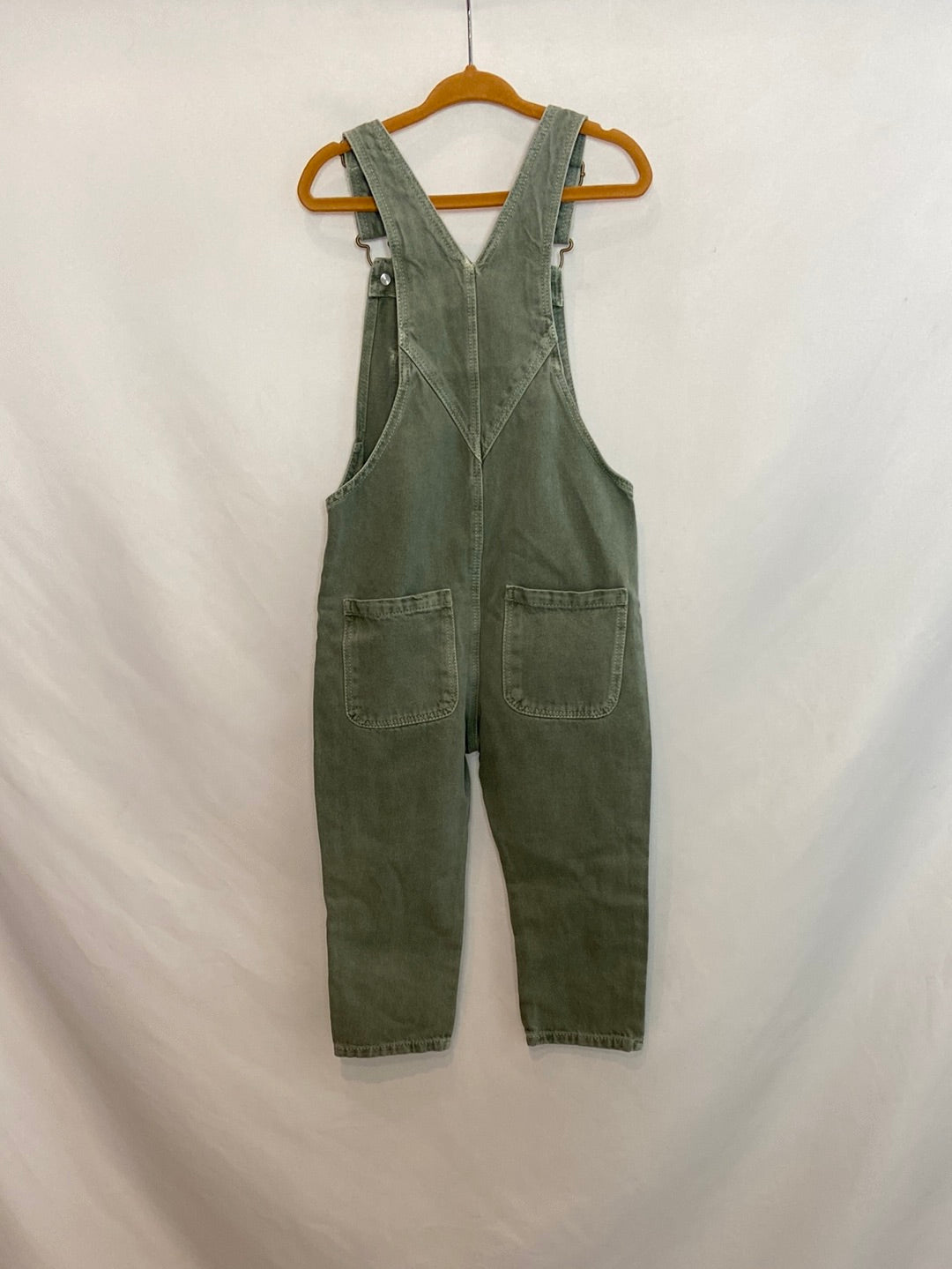 ZARA. Peto vaquero verde T. 2-3 años