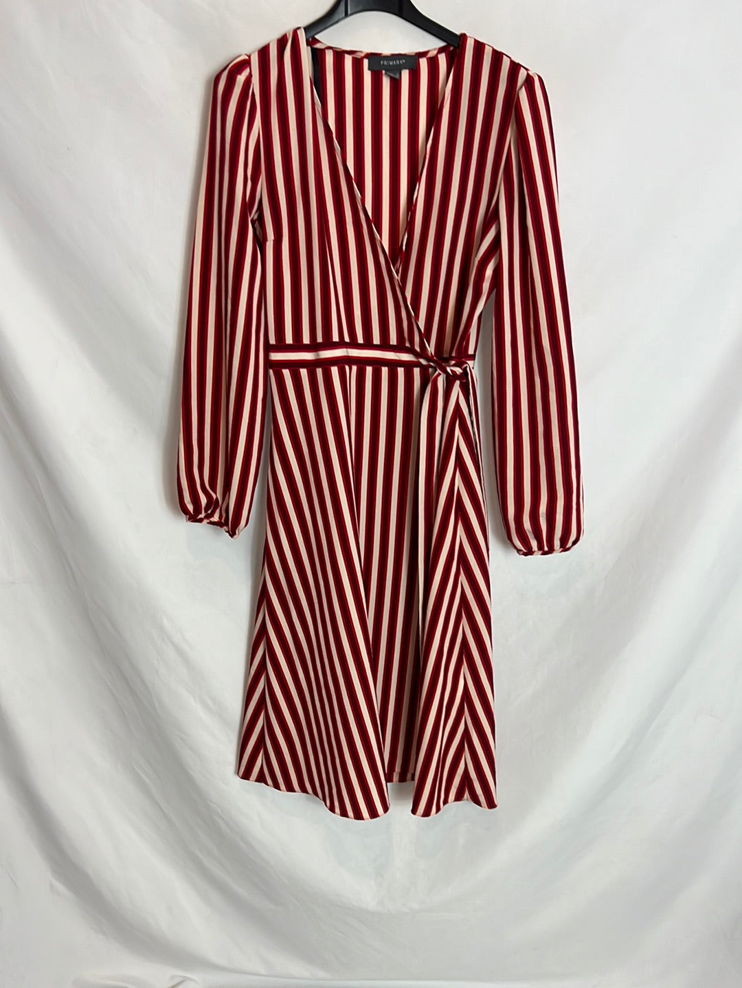 PRIMARK. Striped wrap midi dress. Size 34 – Hibuy market