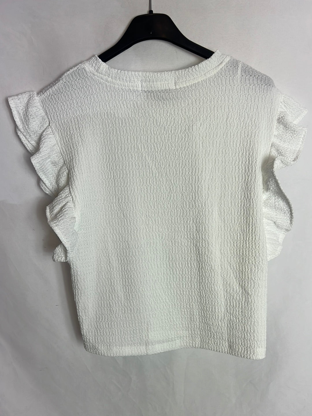 INSEDE. Camiseta blanca textura T.s