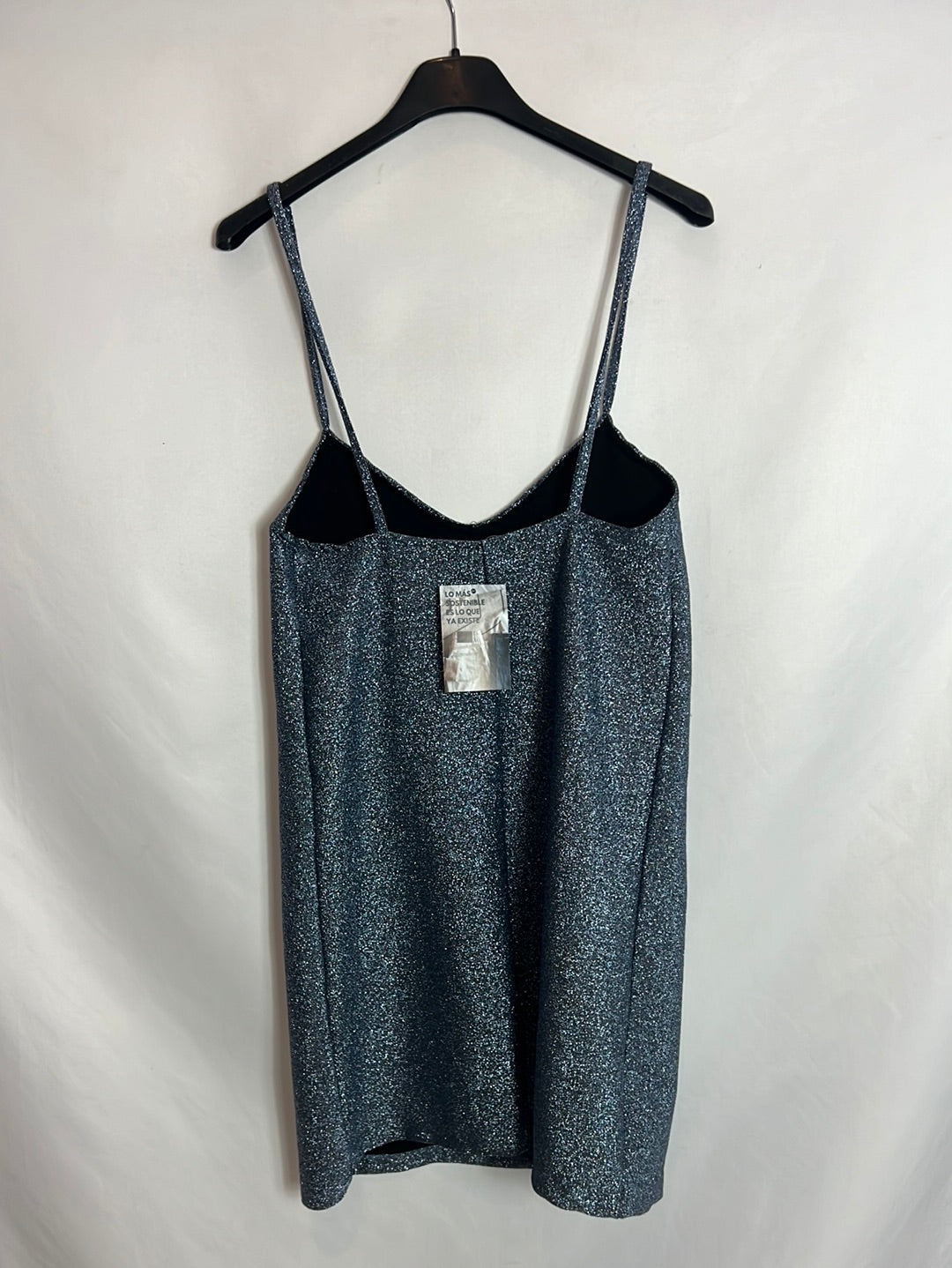 ZARA. Short glitter blue dress. TS