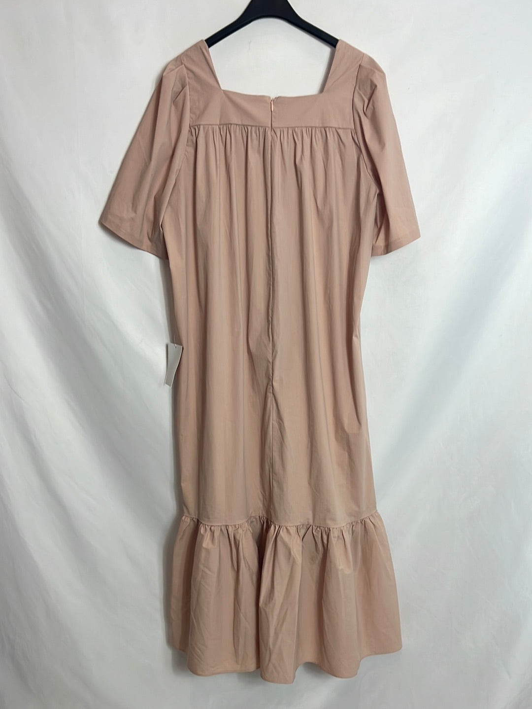 MARIETH. Pink ruffle midi dress. T.S.