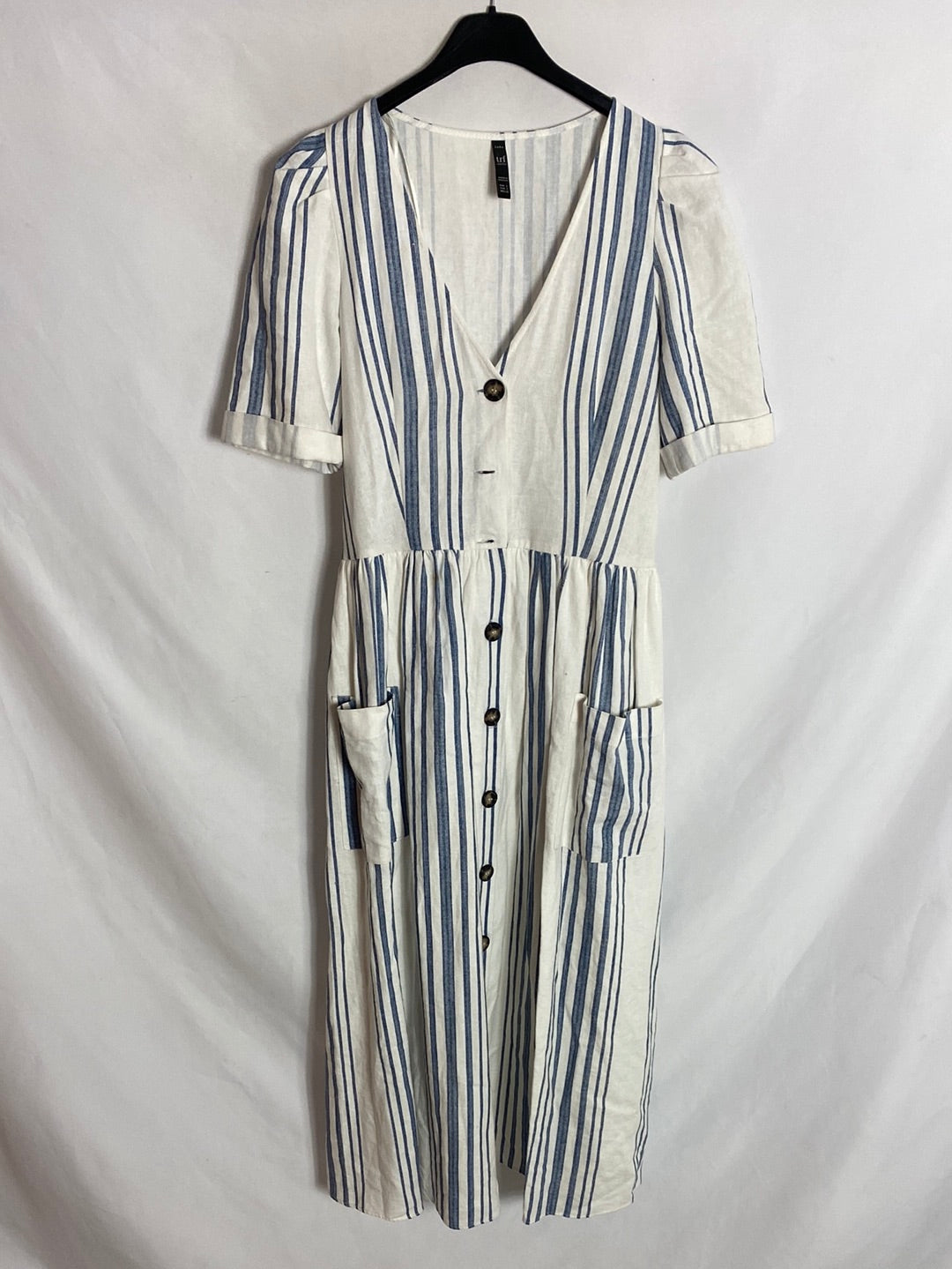 Vestido midi camisero manga corta – Hibuy market