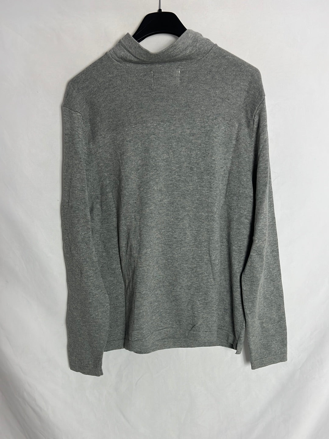 ZARA. Sudadera gris textura. T 13-14 años (XS)