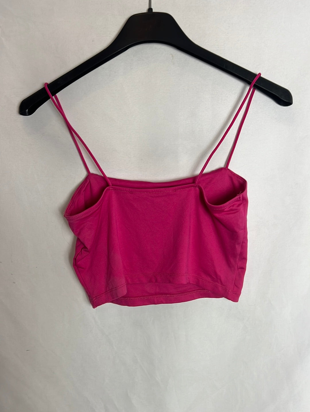 BERSHKA. Pink Lycra Ts Croptop