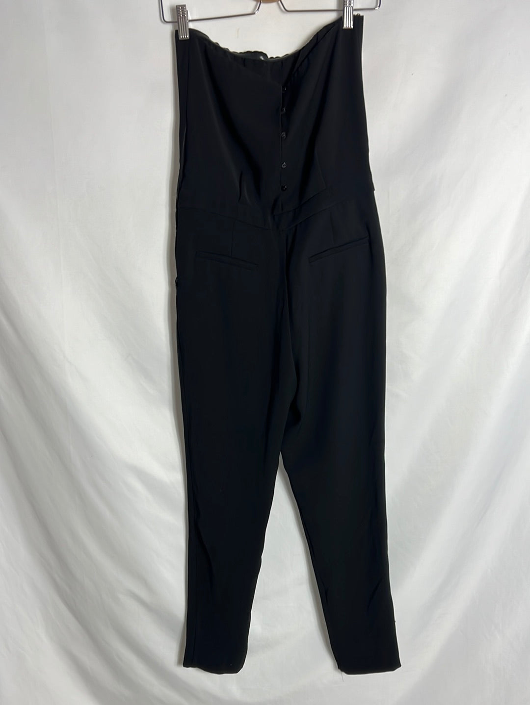 ZARA. Black strapless jumpsuit. Size XS