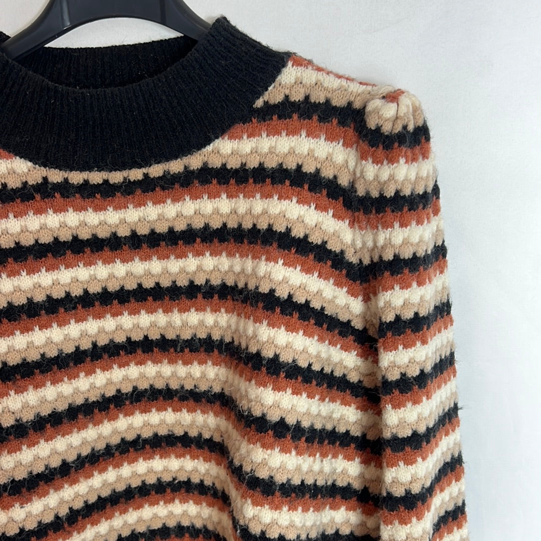 BISOU´S PROJECT. Jersey tricolor cuello perkins. T S