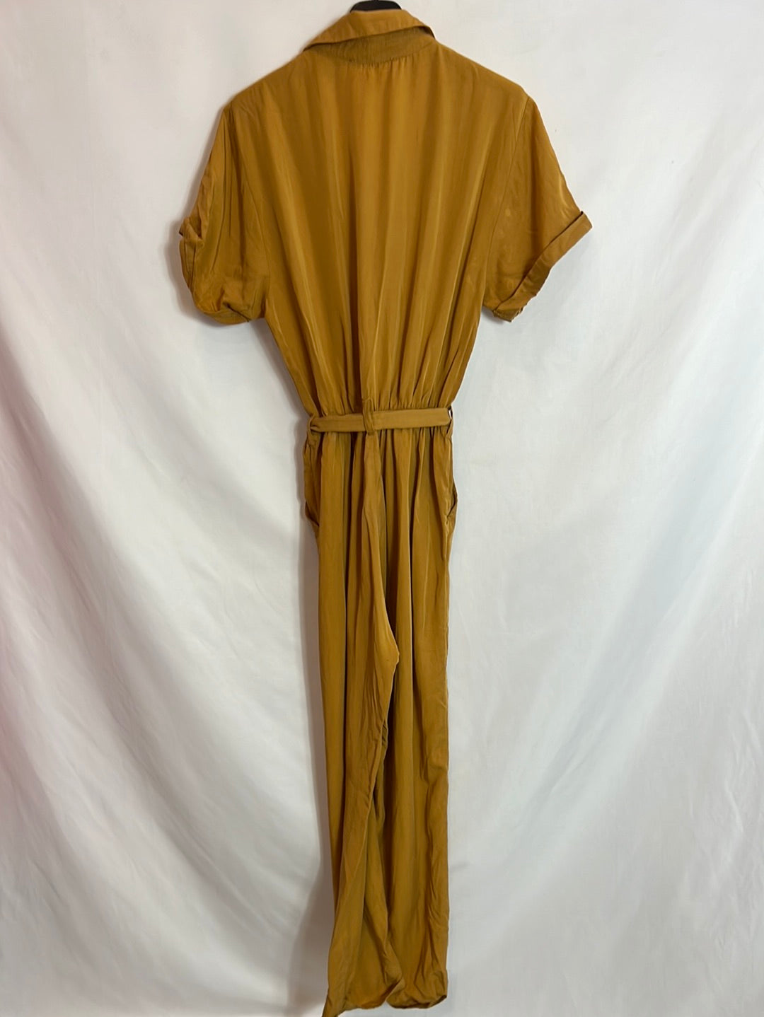 PULL&BEAR. Mustard Tm fluid jumpsuit