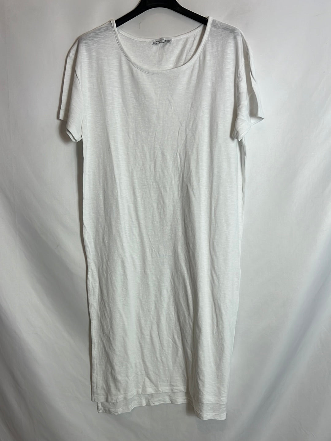 ZARA. White T-shirt midi dress. TS – Hibuy market
