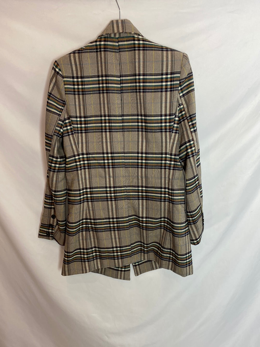 LOAVIES. Blazer cuadros marrones. T.S