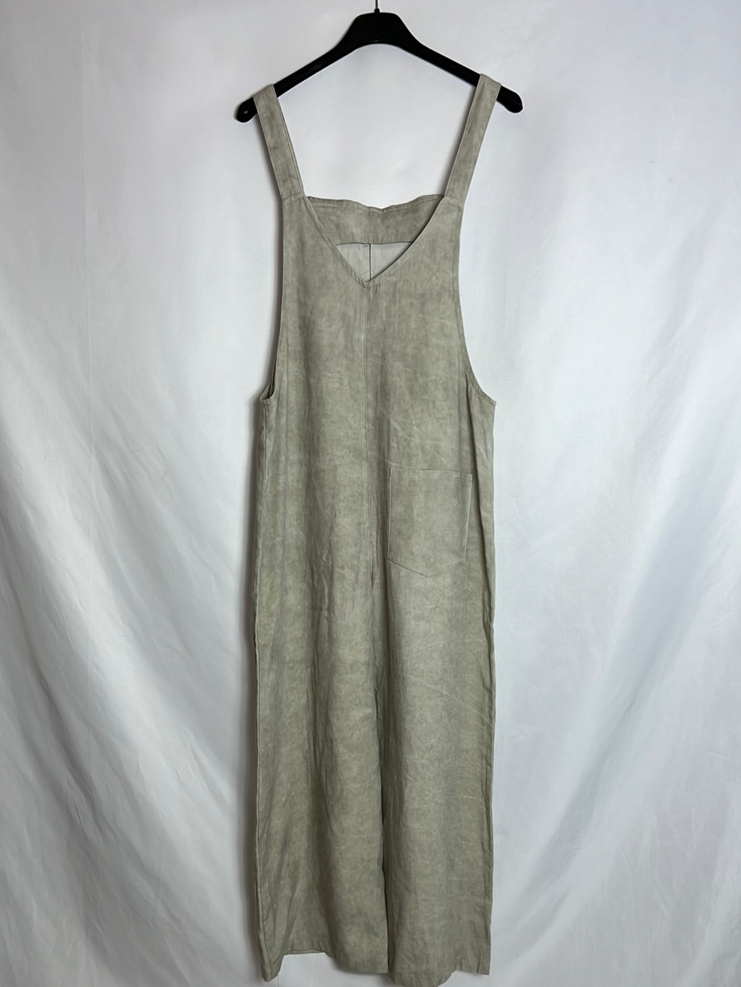 ZARA. Peto midi gris efecto desgastado. T S
