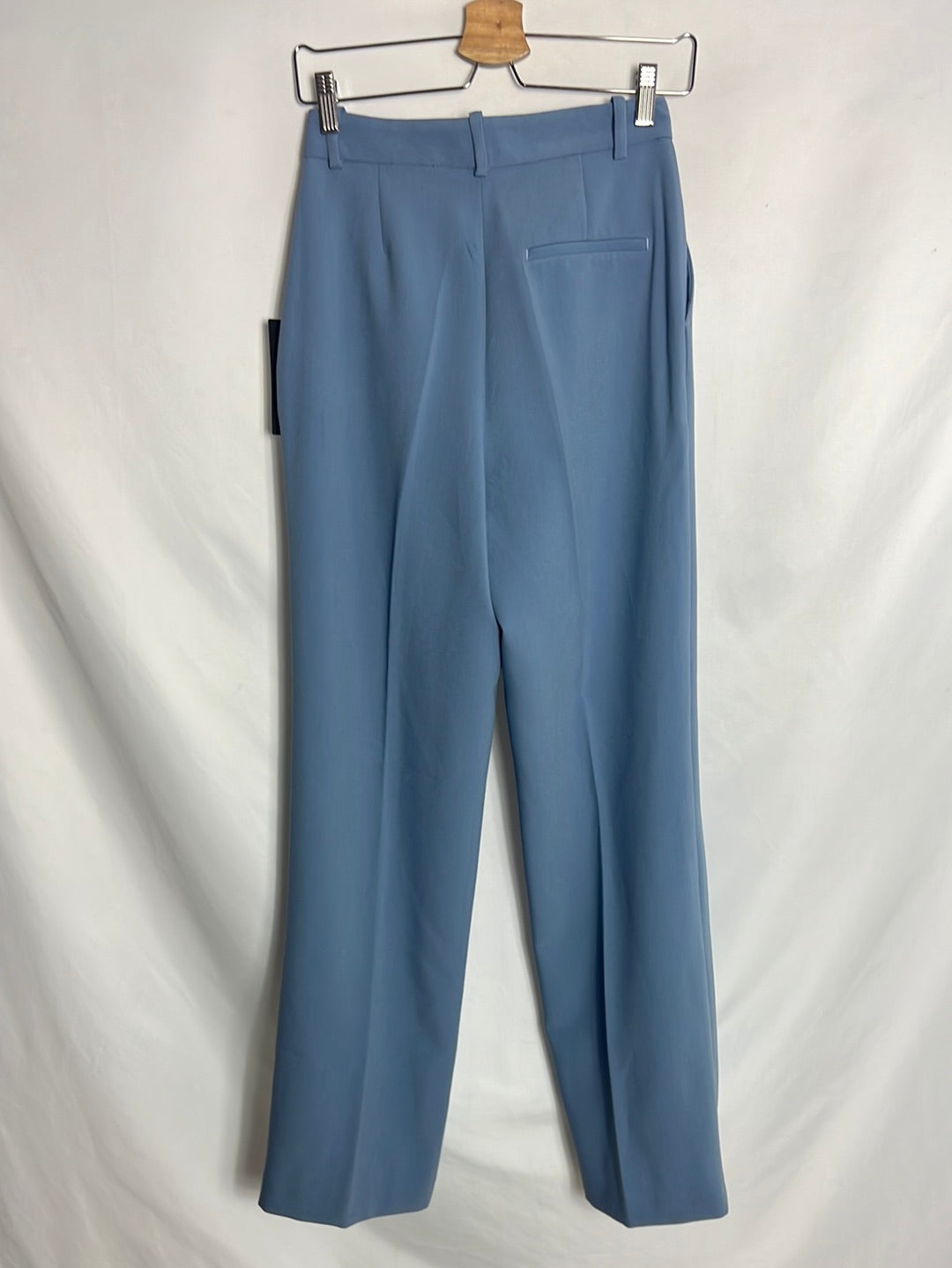 ZARA. Pantalón pata ancha azul claro. T XS