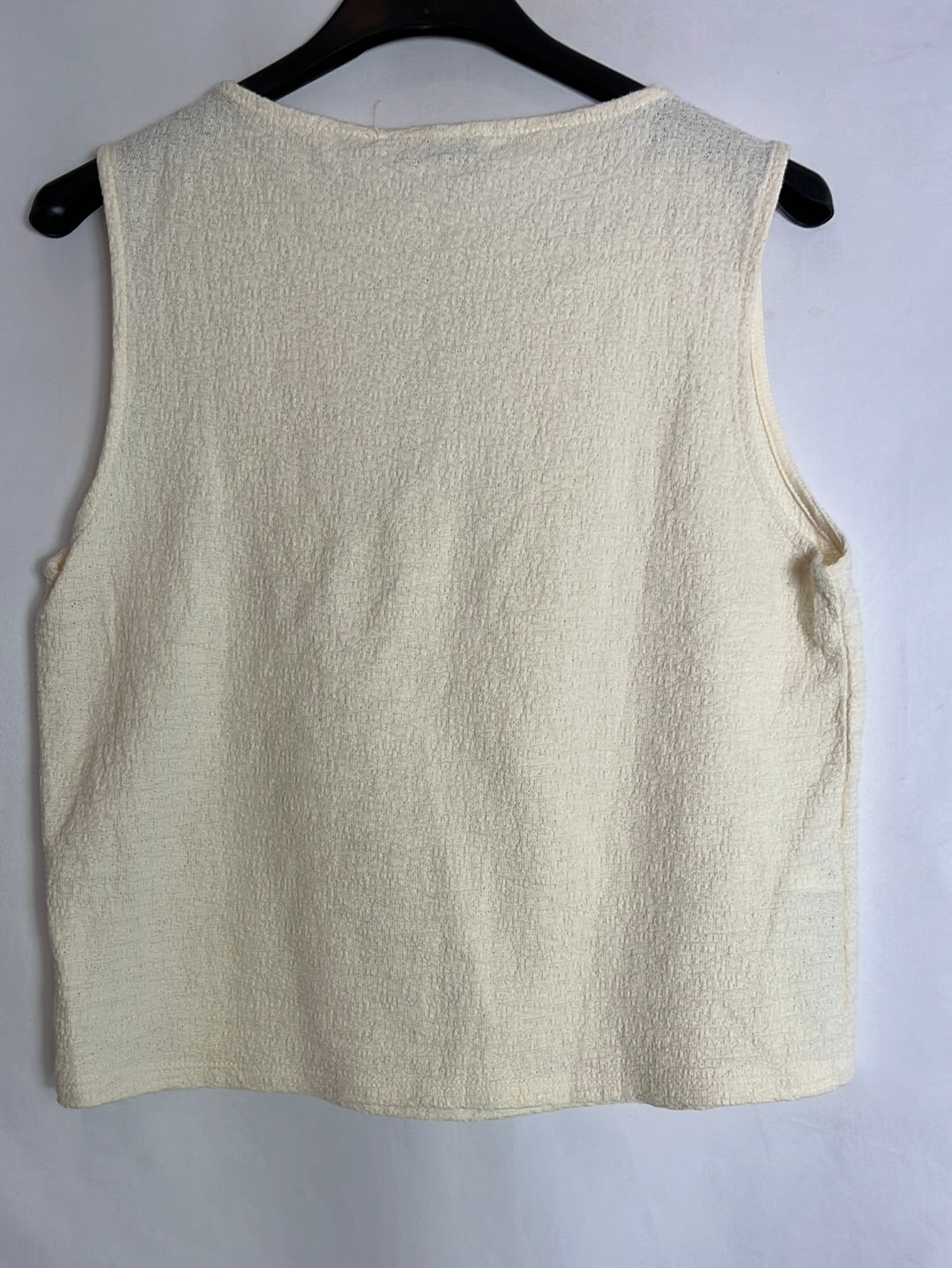 MANGO. Top beige textura. T XS