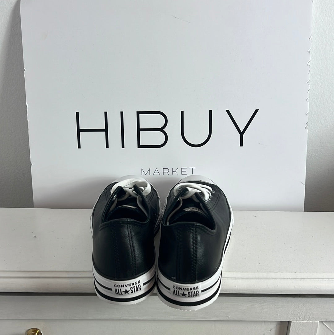 CONVERSE. Zapatillas negras piel T.37