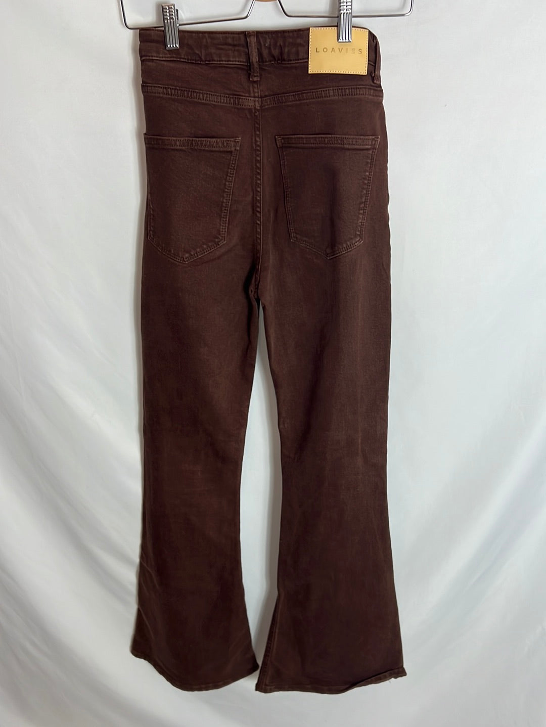 LOAVIES. Brown denim pants. T.xs