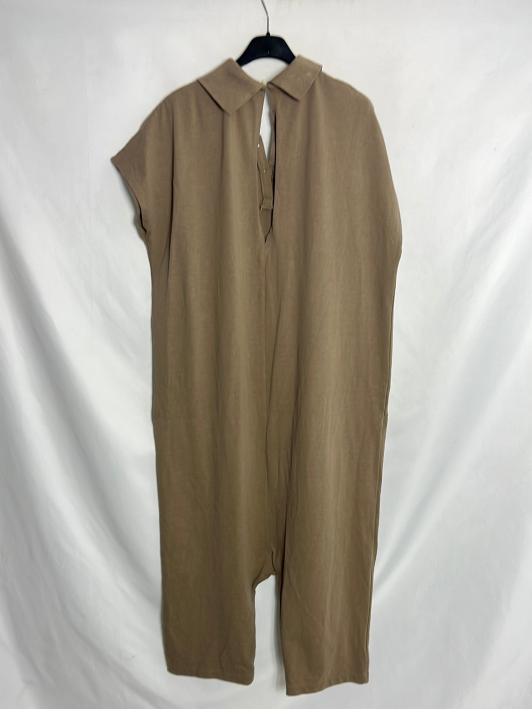 ZARA. Brown oversized midi jumpsuit. T.S.