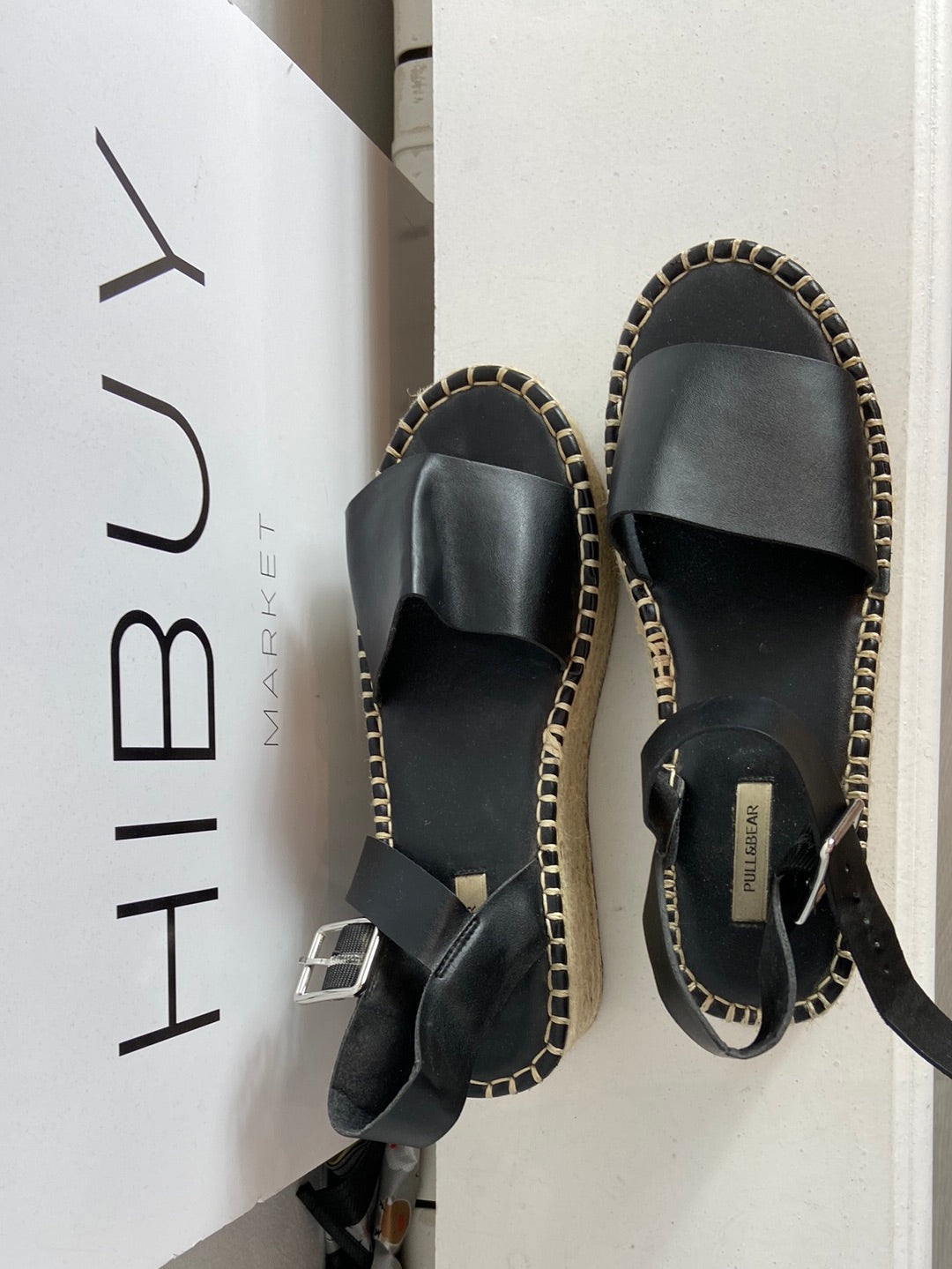 PULL&BAER: Sandalias cuña yute. T.38