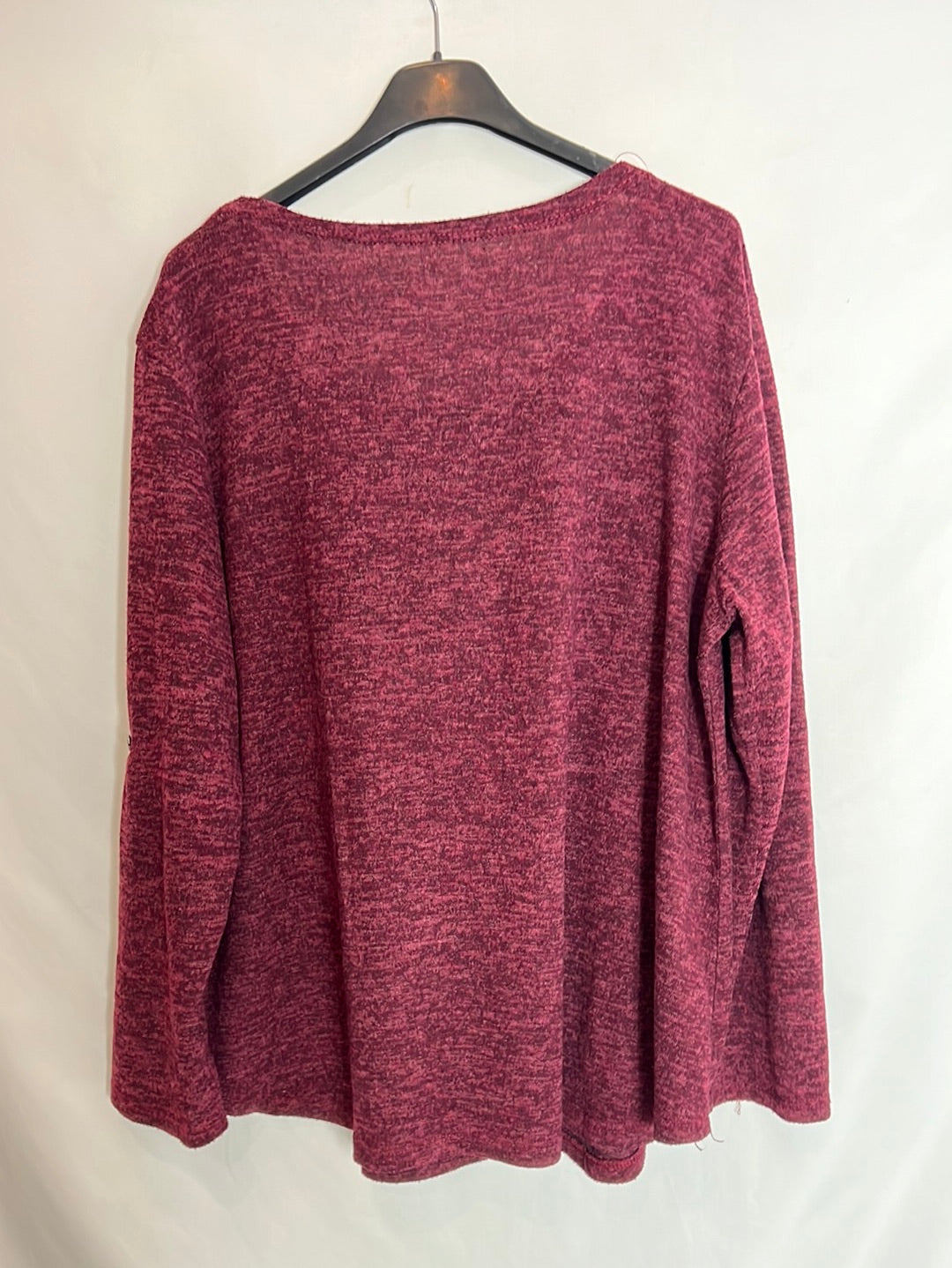 OTRAS. Camiseta burdeos punto plumas TU(m/l)