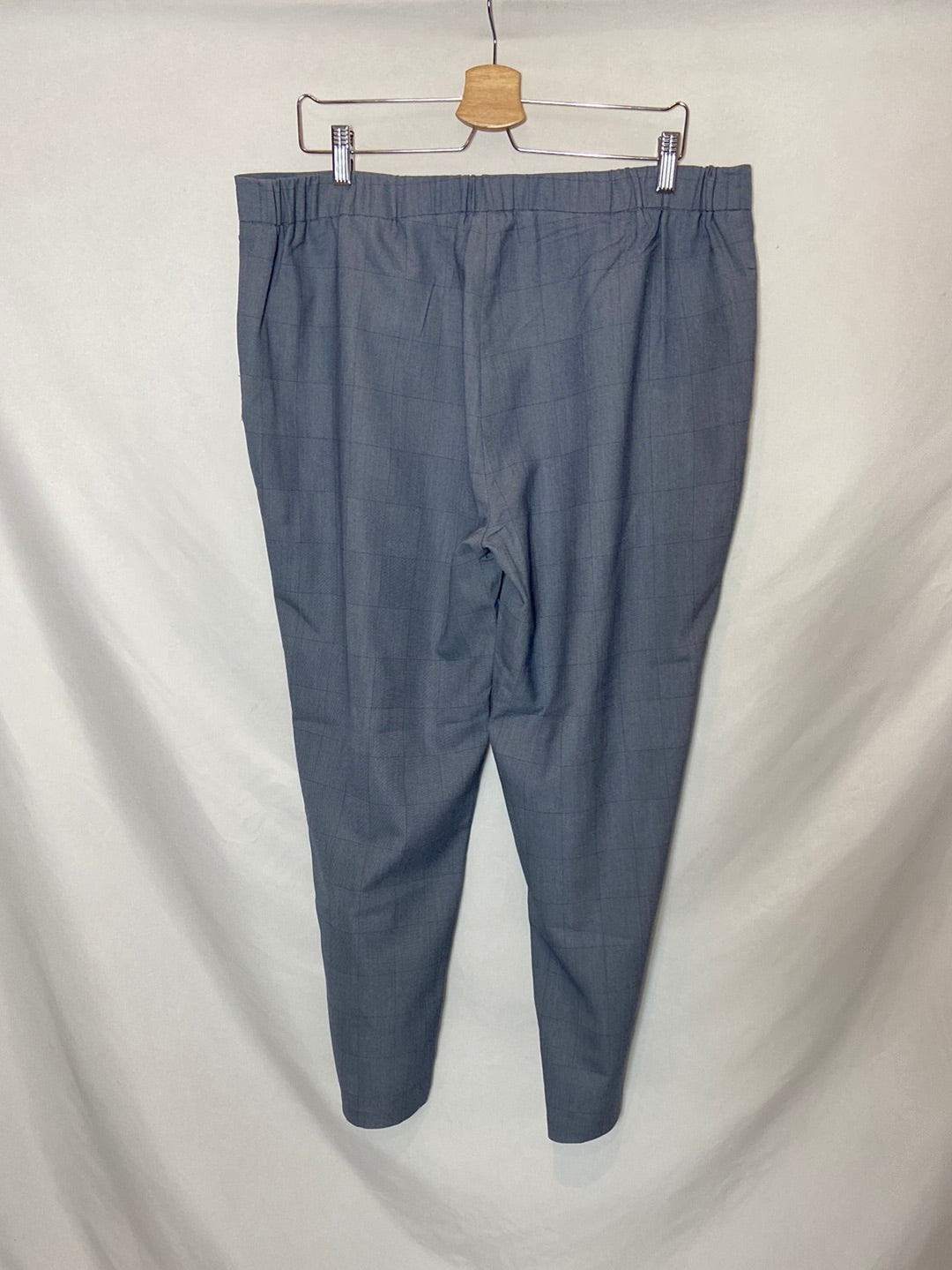CORTEFIEL. Blue checked dress pants, size XXL