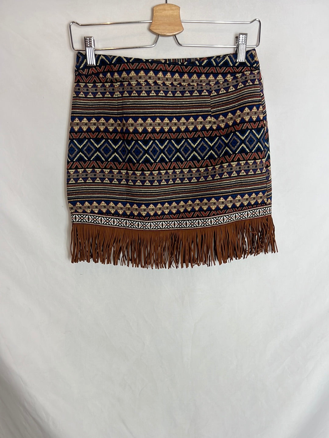 SINTY.Falda étnica flecos T.S