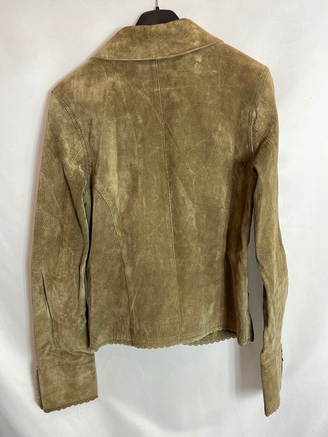 MORGAN. Chaqueta beige piel T.u(xs) TARA