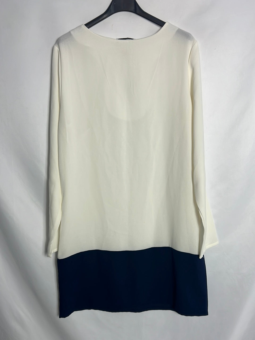 LEFTIES. Two-tone white and blue dress. TL