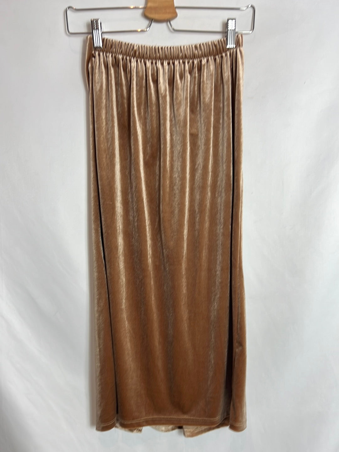 OTHER. Velvet midi skirt with slit. TS