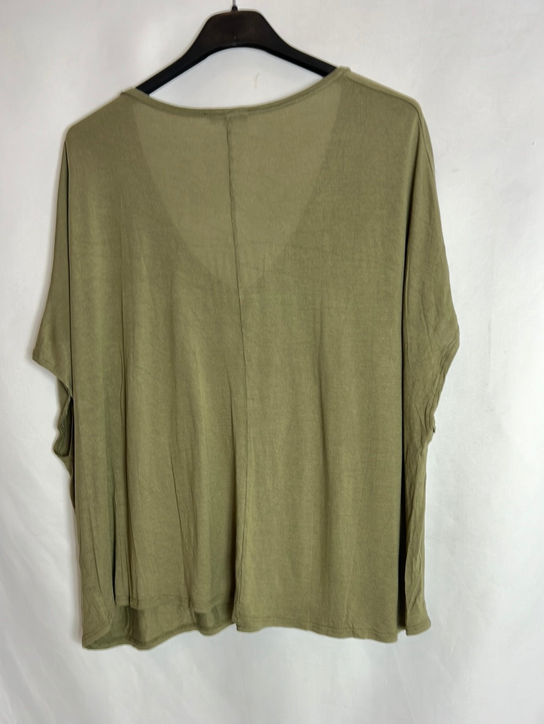 AMERICAN VINTAGE. Camiseta verde fluida. T XS/S