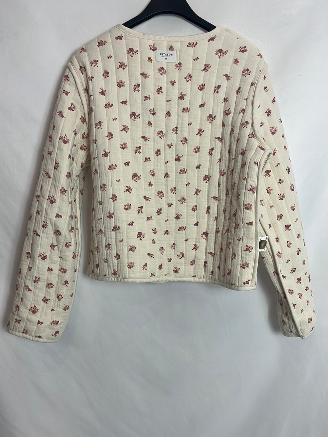 RITAVON. Chaqueta flores reversible. T 36