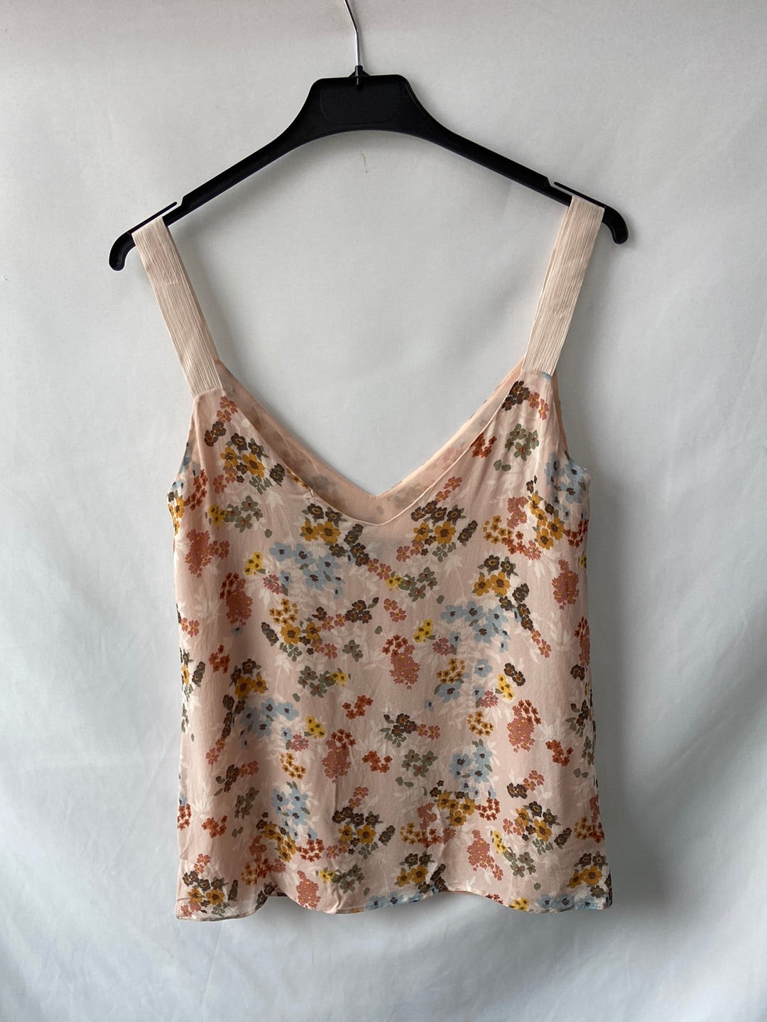MASSIMO DUTTI. Pink floral top T.34