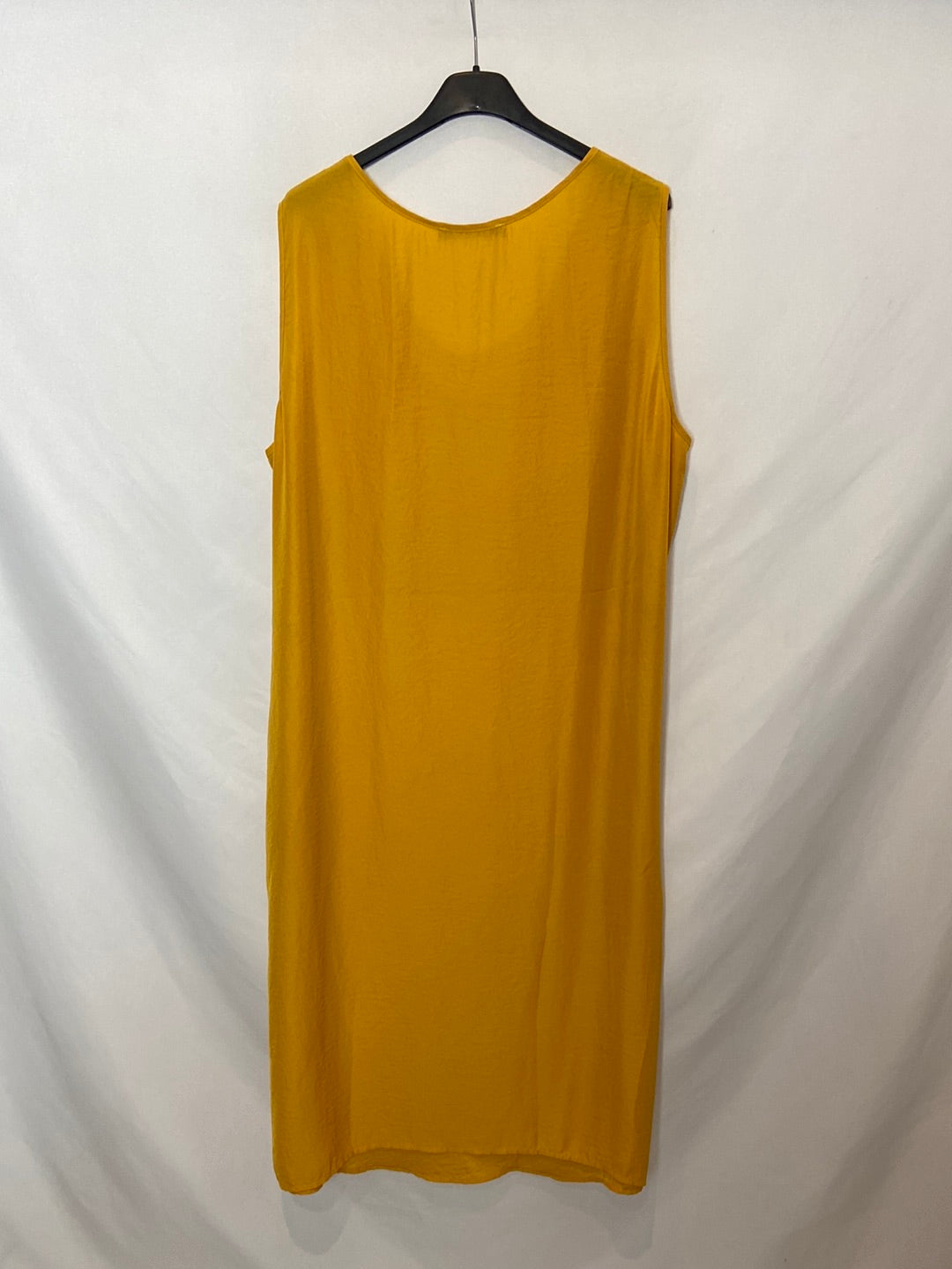 VIOLETA BY MANGO. Vestido largo amarillo T. XL