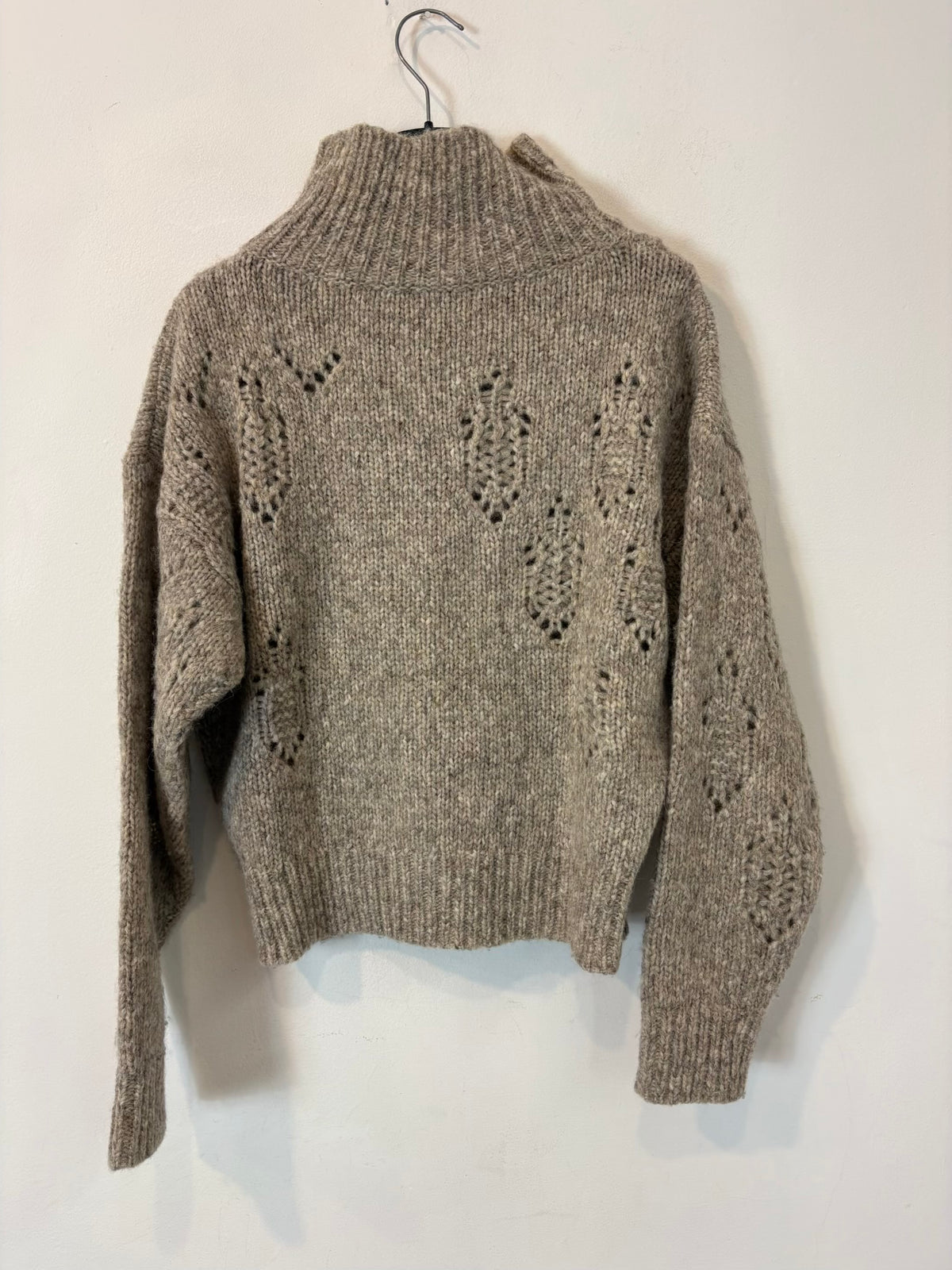 IRO. Jersey gris claro lana y alpaca