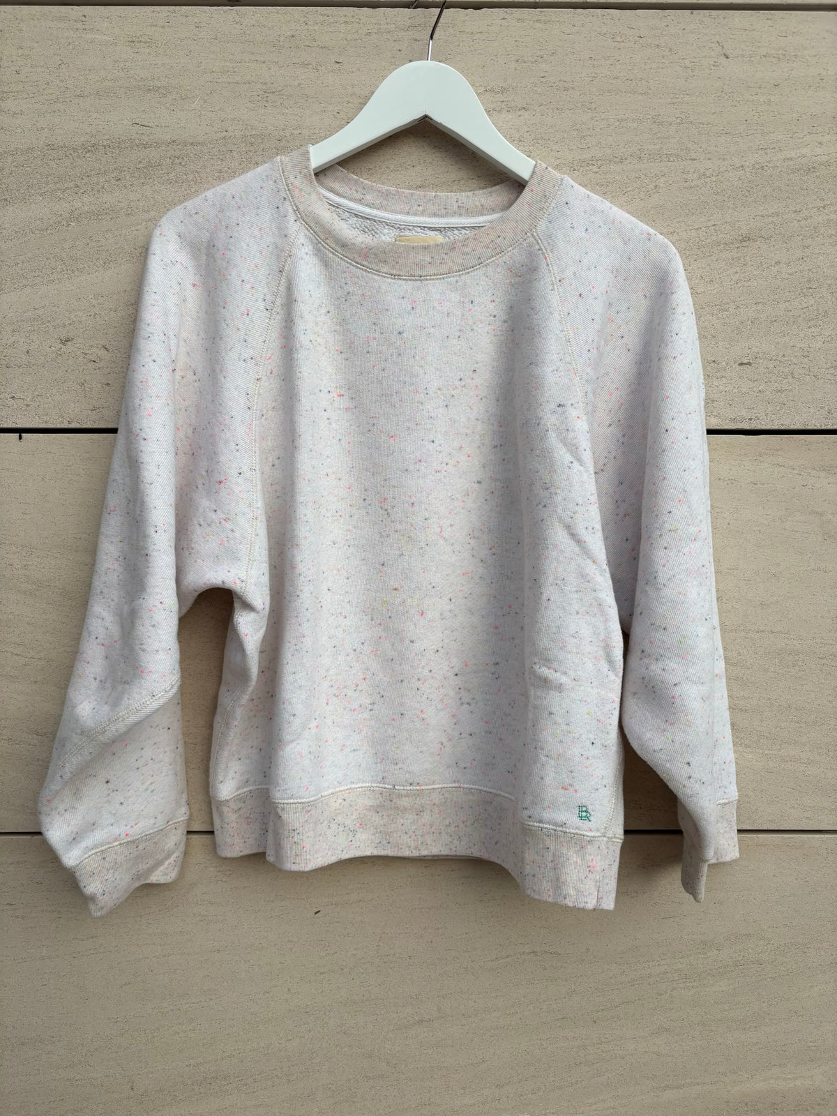 BELLEROSE. Sudadera beige jaspeado colores