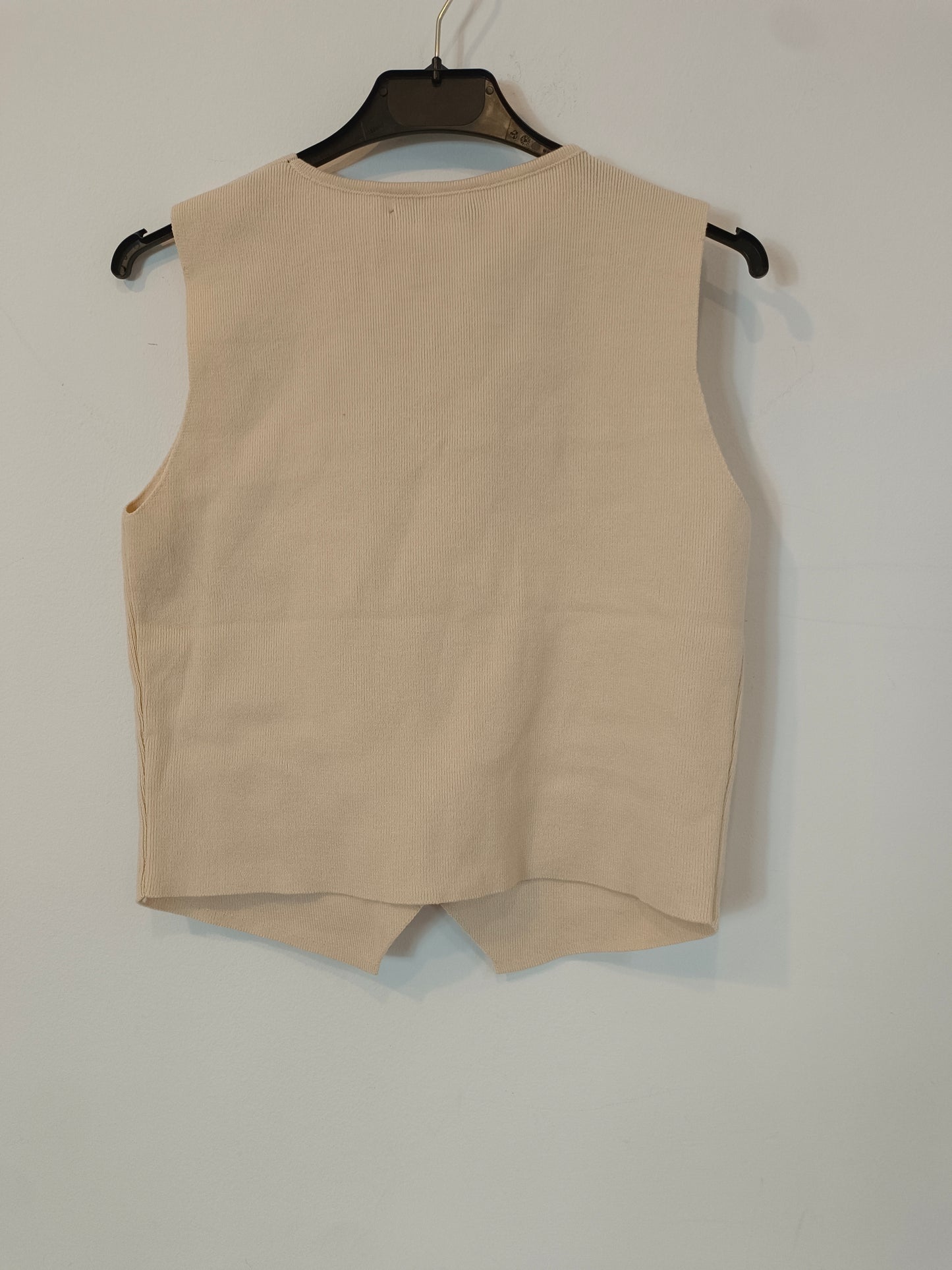 OTRAS. Chaleco beige botones T.u(s)