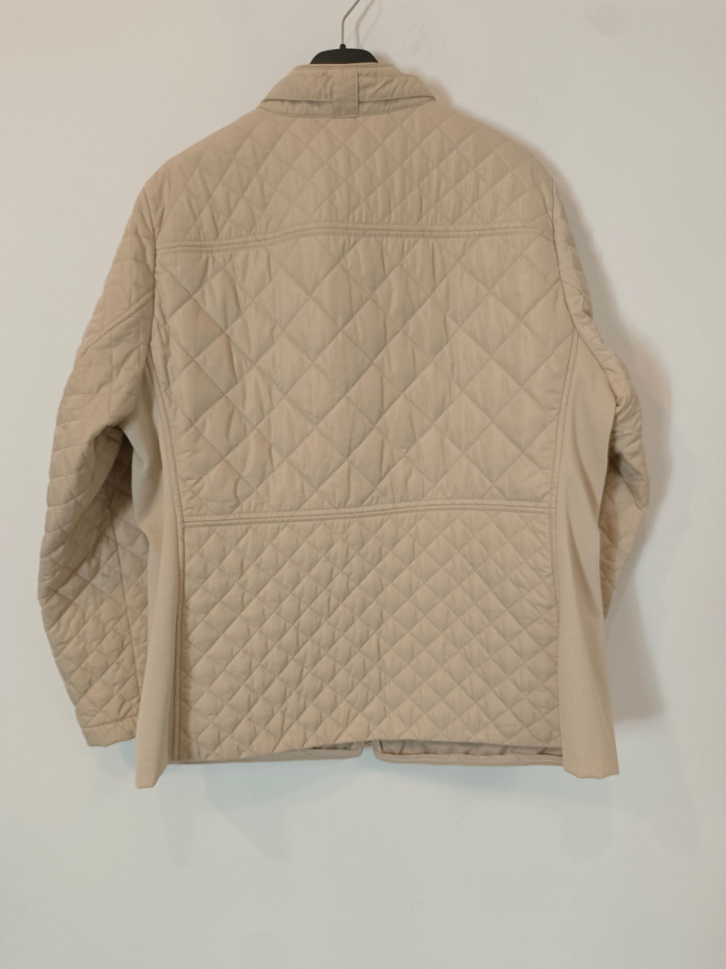 EL CORTE INGLÉS. Abrigo beige guateado T.l