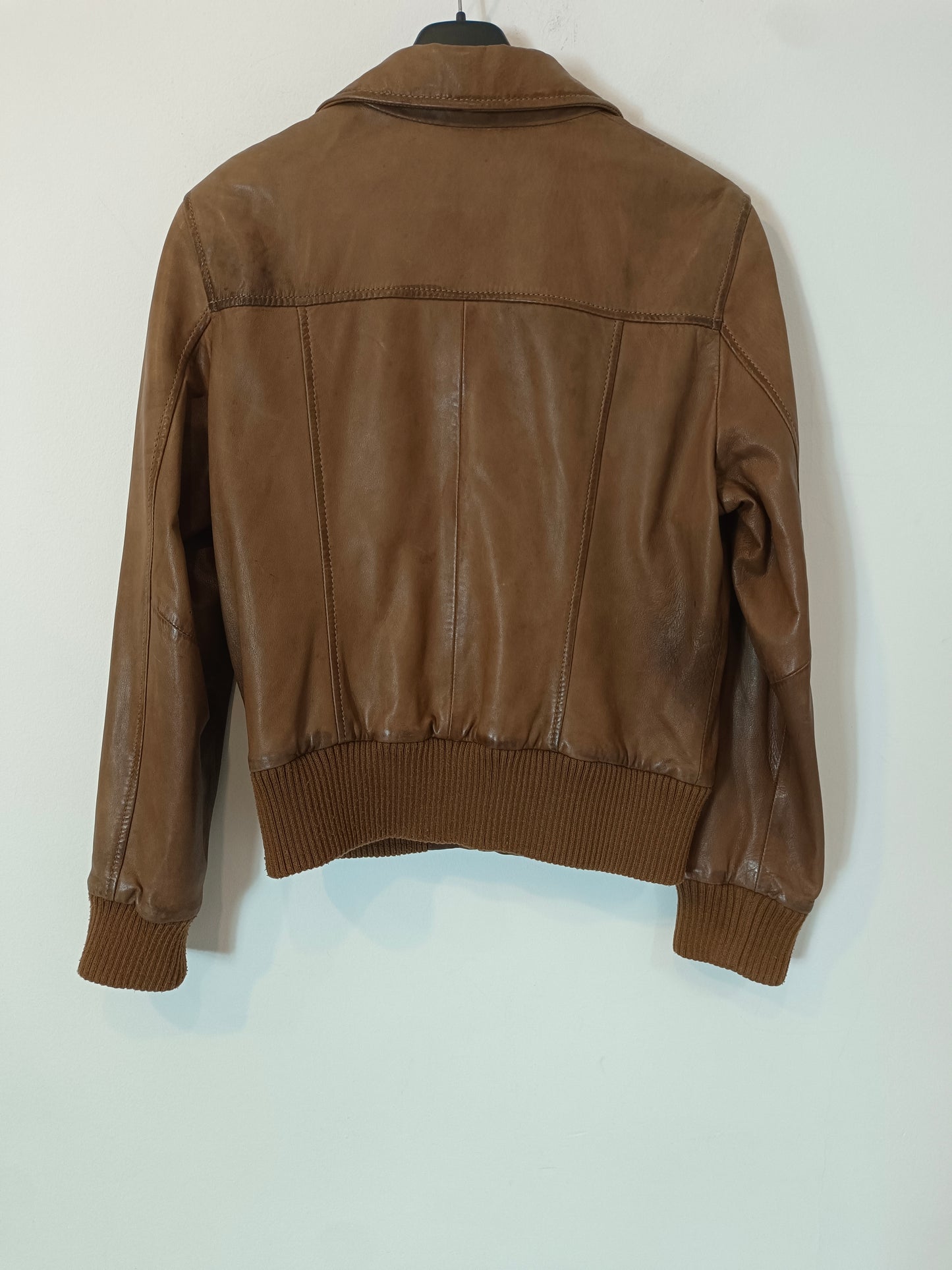 CORTEFIEL. Chaqueta camel piel T.m