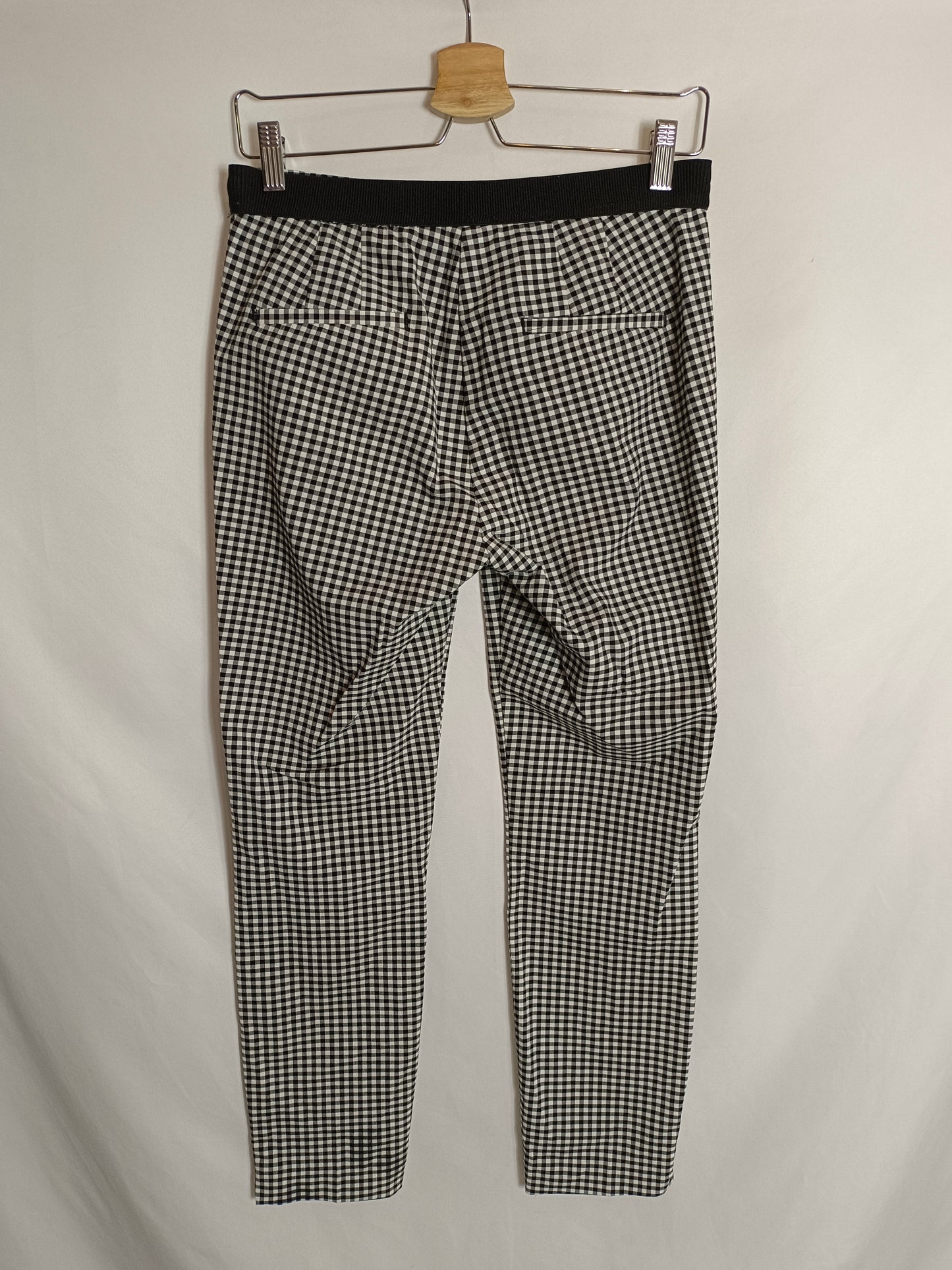 ZARA. Pantalón cuadros vichy T.m