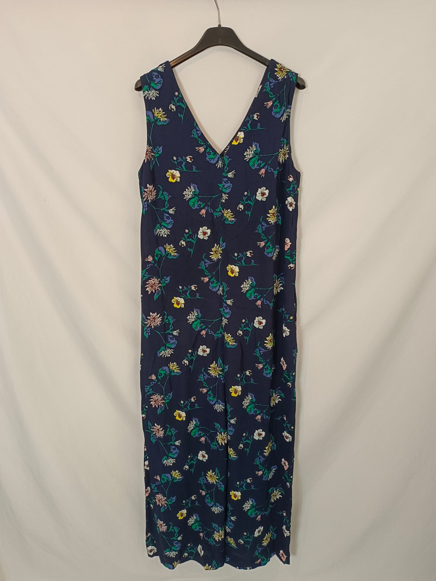 COMPTOIR DES COTONNIERS. fluid jumpsuit blue flowers Ts