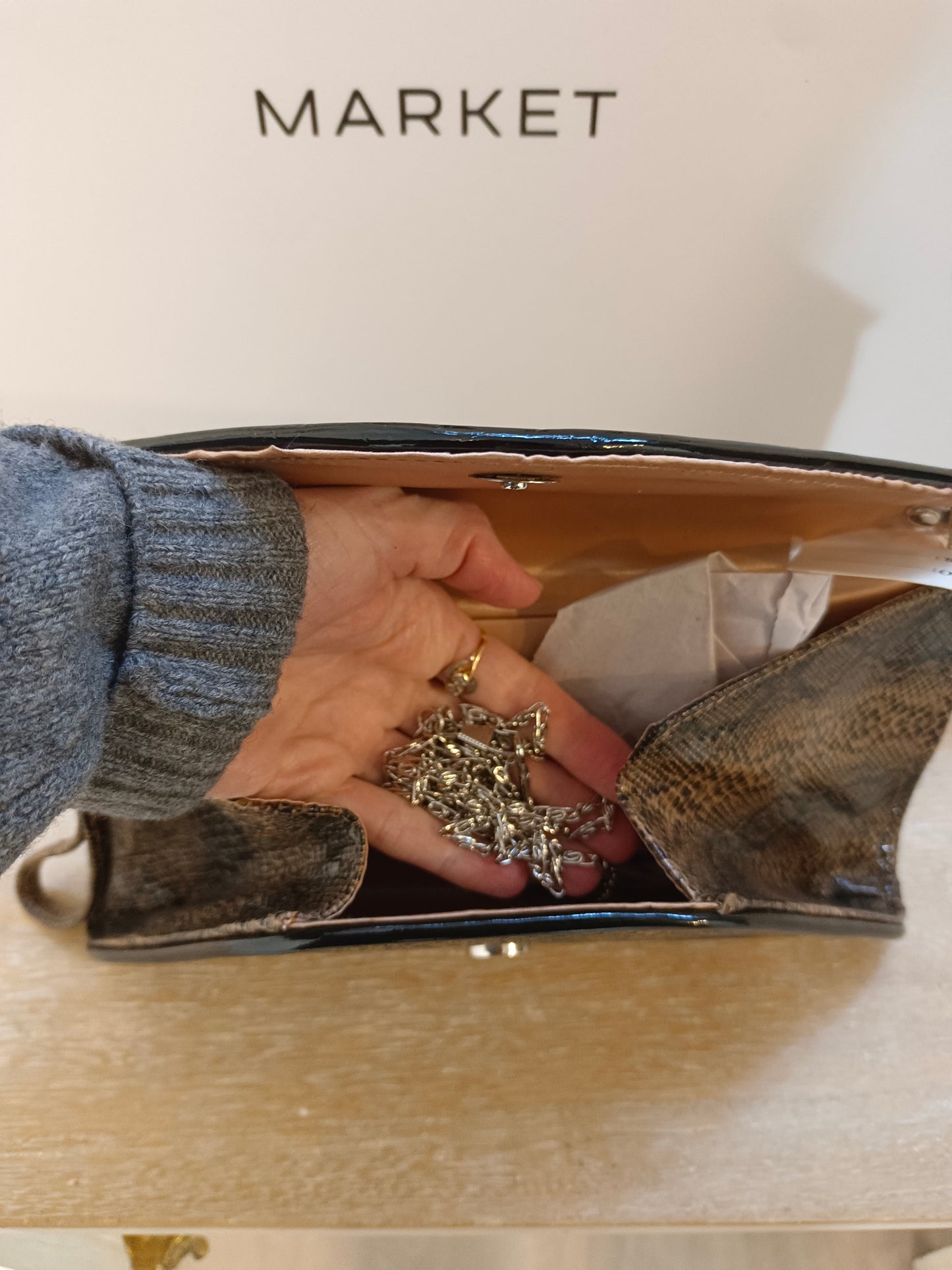 OTHERS. Animal print handbag