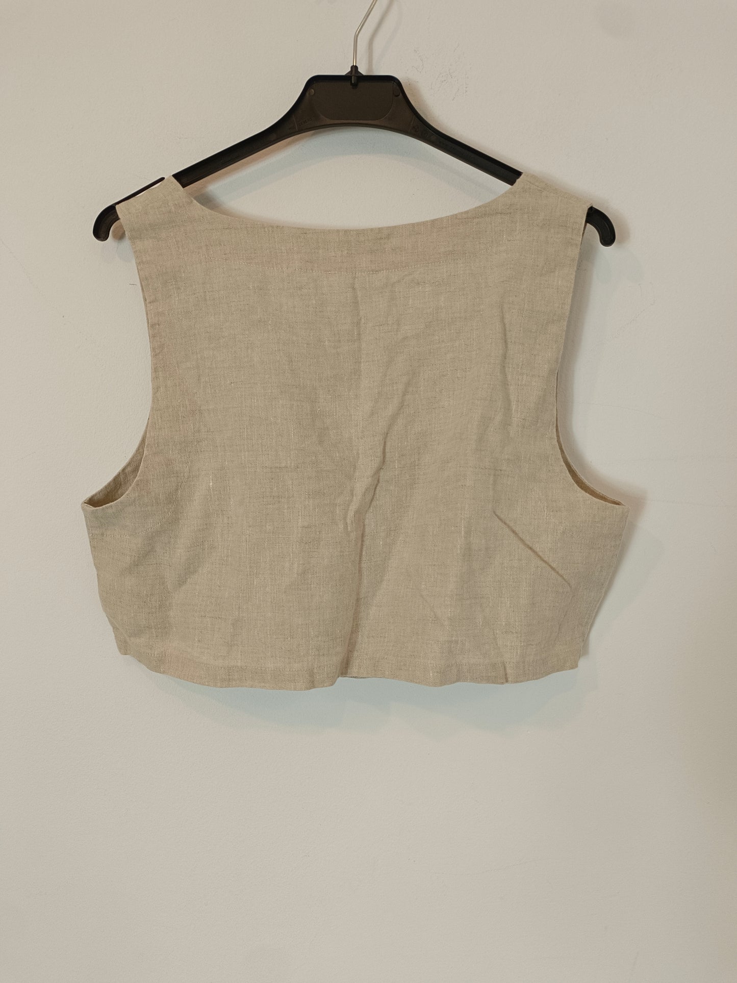 POSSE. Top beige lino T.s