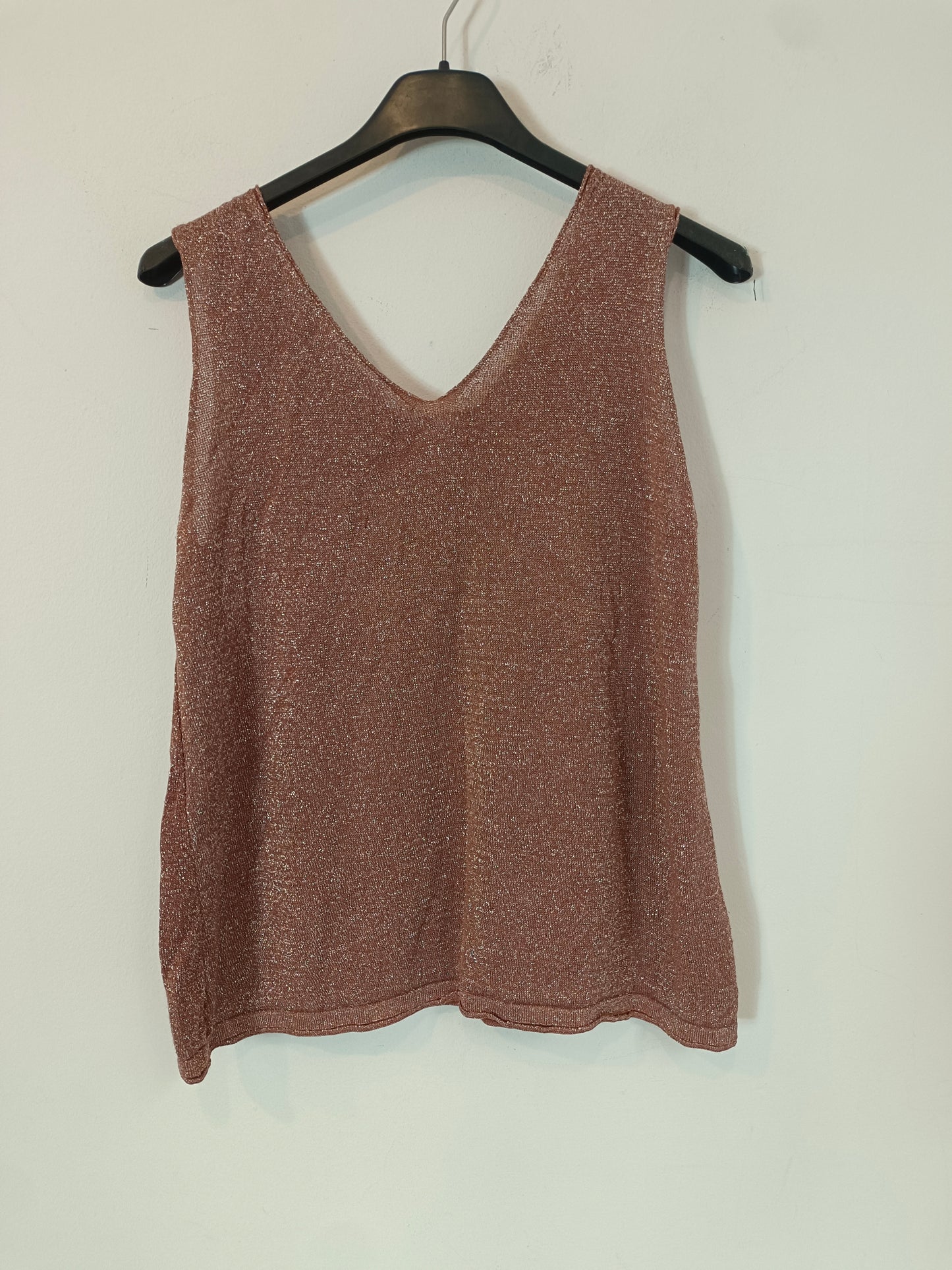 OTRAS. top burdeos punto hilo TU(S)