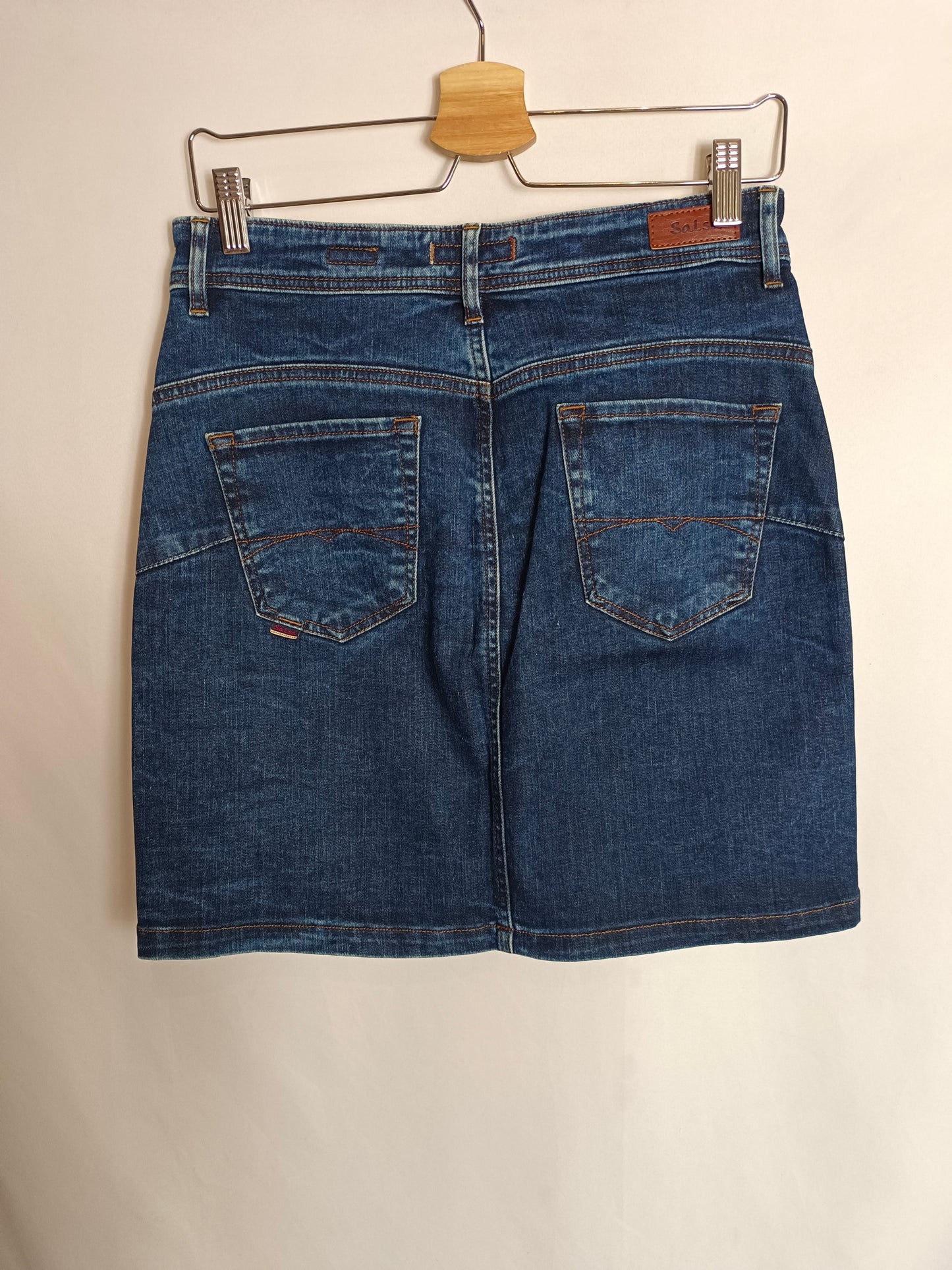 SALSA. Short denim skirt size 38